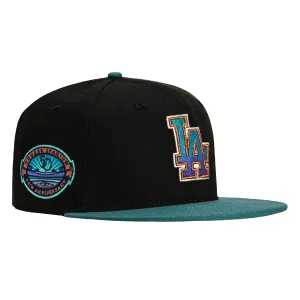 New Era 59Fifty Winter Forest Los Angeles Dodgers 50th Anniversary Stadium Patch Gradient Hat - Black. Green