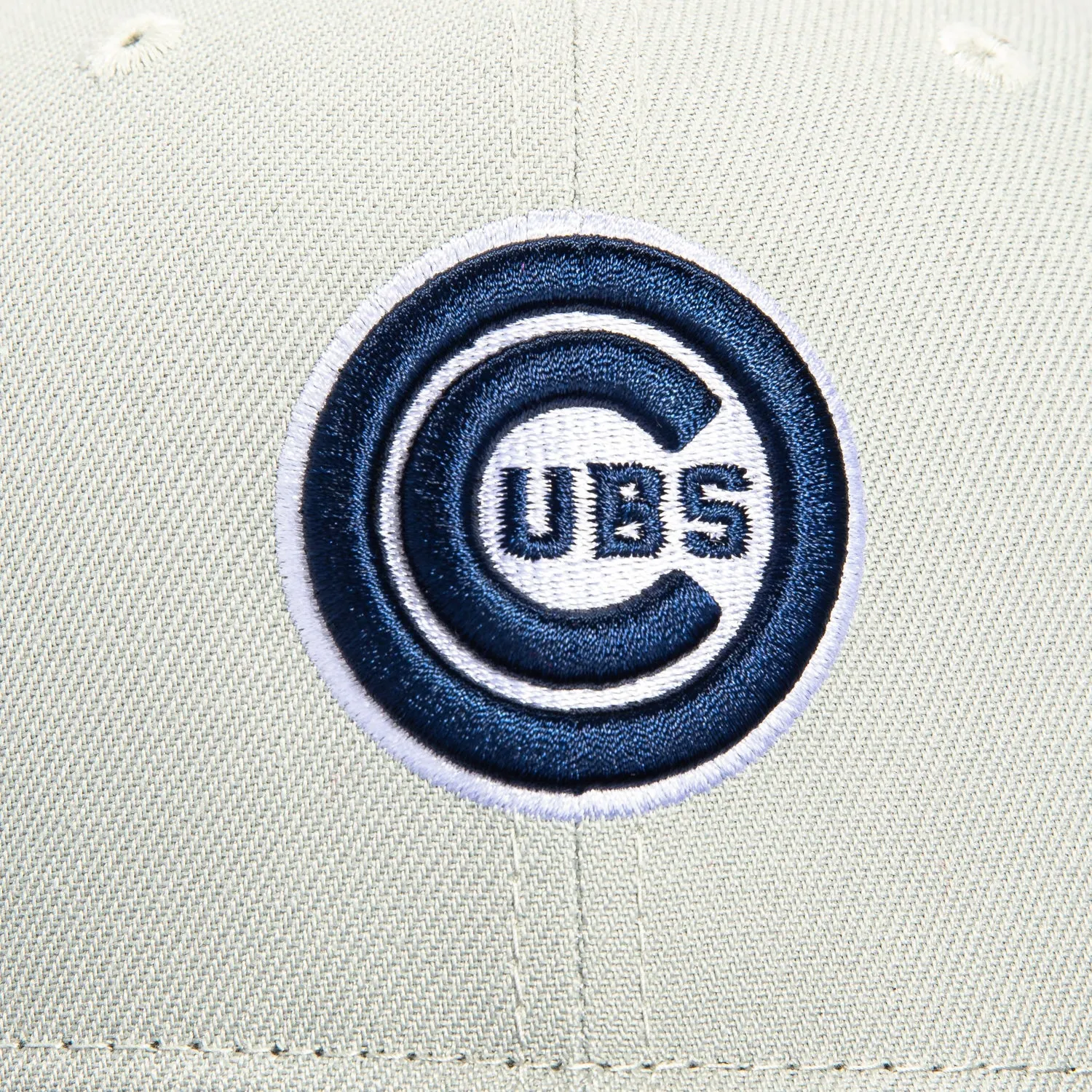 New Era 9Fifty Chicago Cubs Snapback Logo Hat - Grey. Light Navy