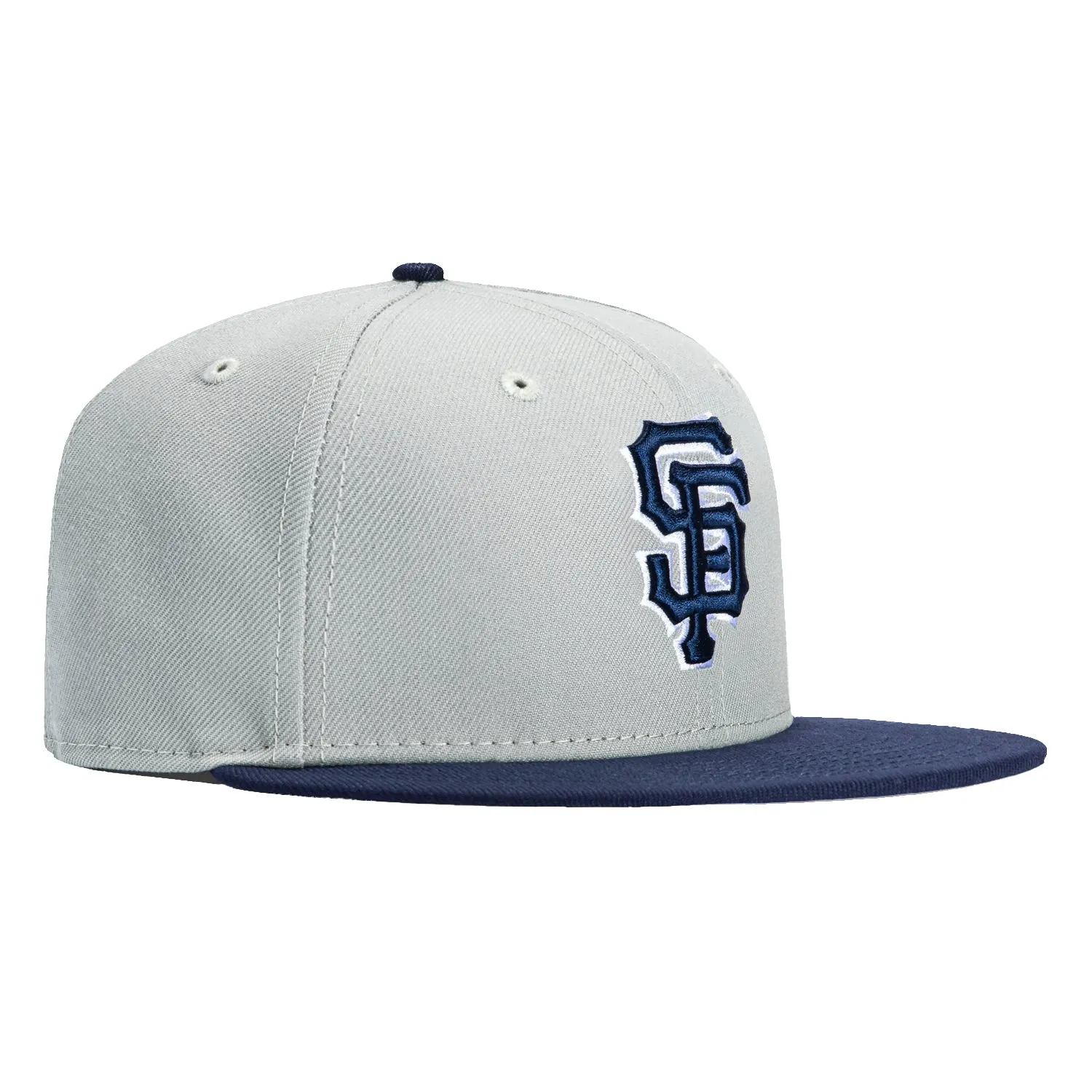 New Era 9Fifty San Francisco Giants Snapback Hat - Grey. Light Navy