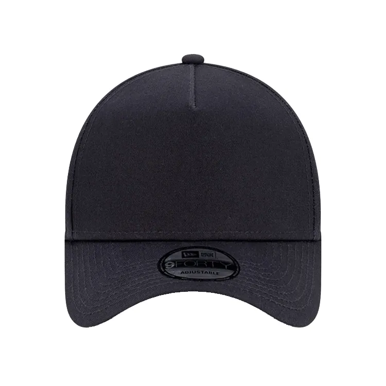 New Era Blank 9FORTY A Frame Cap - Navy/Grey
