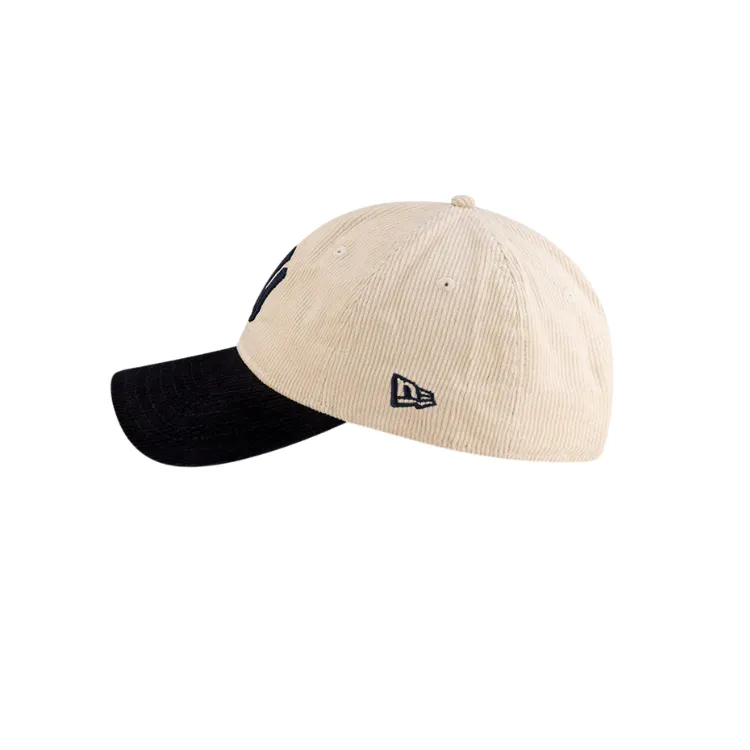New Era New York Yankees 9TWENTY Cord Cap - Ivory/Navy