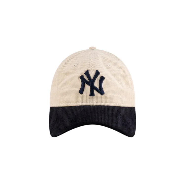New Era New York Yankees 9TWENTY Cord Cap - Ivory/Navy