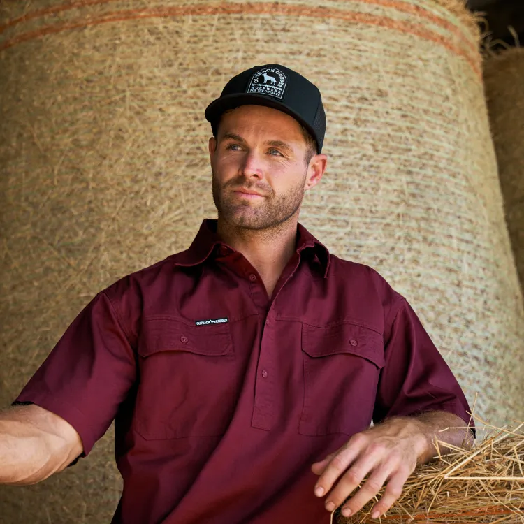Outback Cobber Mitchell Trucker Cap - Black