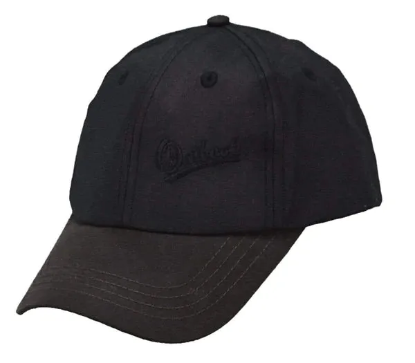 Outback Trading Co Aussie Slugger Oilskin Cap - Brown Black Peak