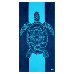 Pacific Creations Mens Turtle Beach Towel - Blue