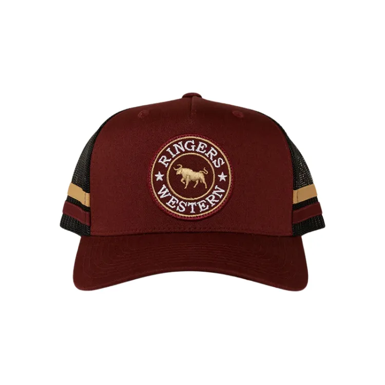 Ringers Western McCoy Trucker Cap - Burgundy
