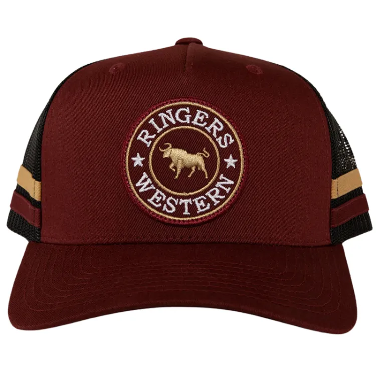 Ringers Western McCoy Trucker Cap - Burgundy