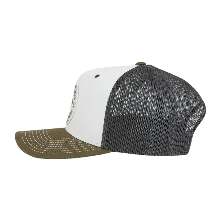Ringers Western Signature Bull Trucker - Army/Off White