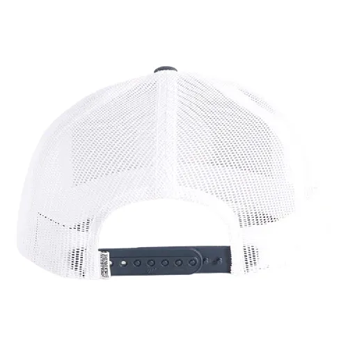 Ringers Western Signature Bull Trucker - Navy & White with Navy & White Patch