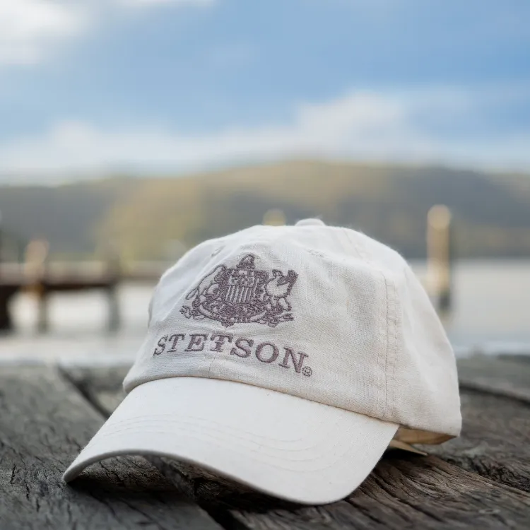 Stetson Linen Ball Cap - Natural