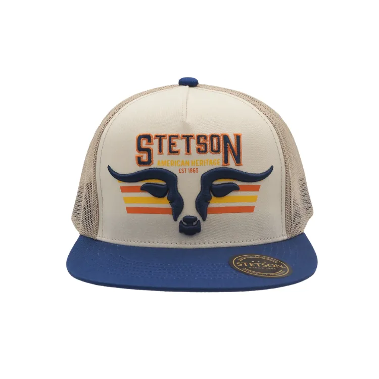 Stetson Longhorn Trucker Cap - Blue