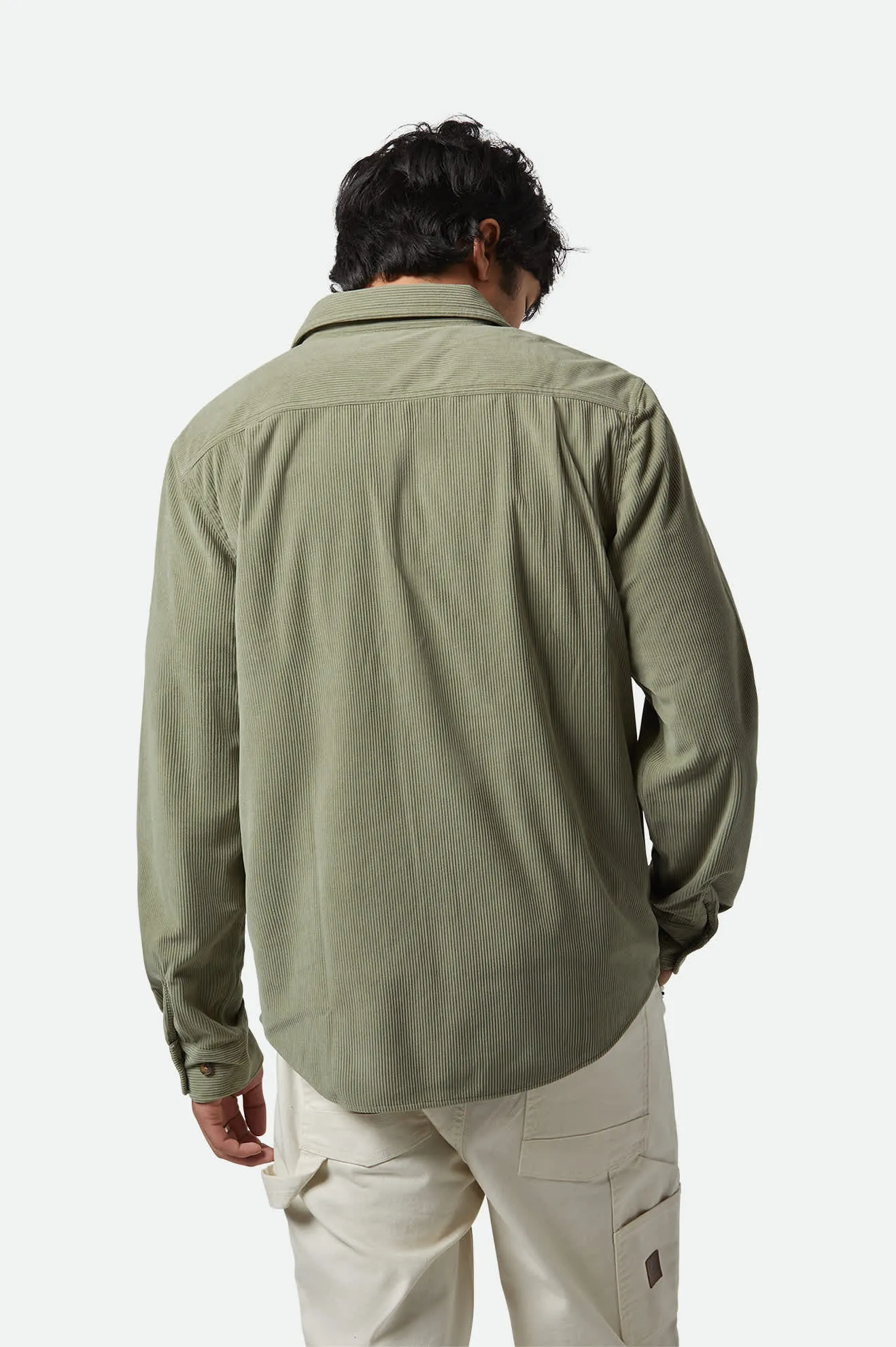 The Field Corduroy L/S Overshirt - Military Olive